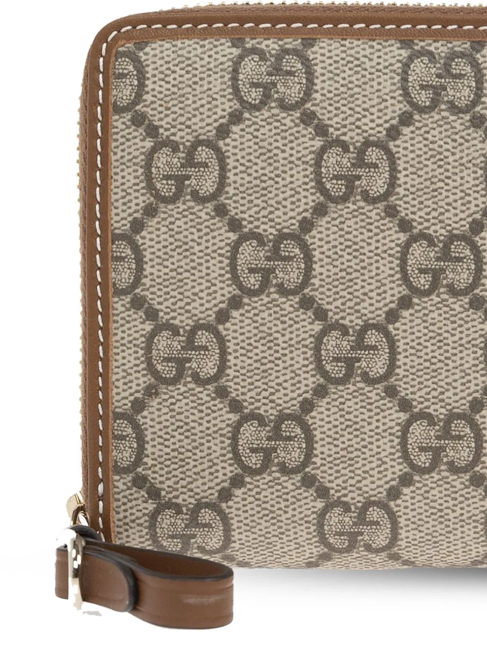 Gg emblem zipped wallet