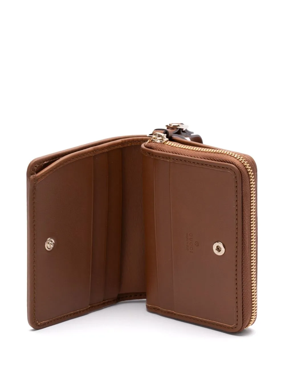 Gg emblem zipped wallet