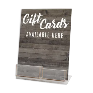 Gift Card and Envelope Display Stand