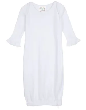 Girl's Long Sleeve Ruffle Infant Gown