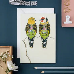 Goldfinches Note Card