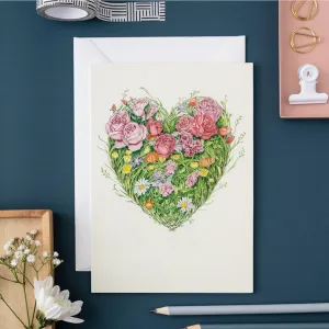 Grass Heart Note Card