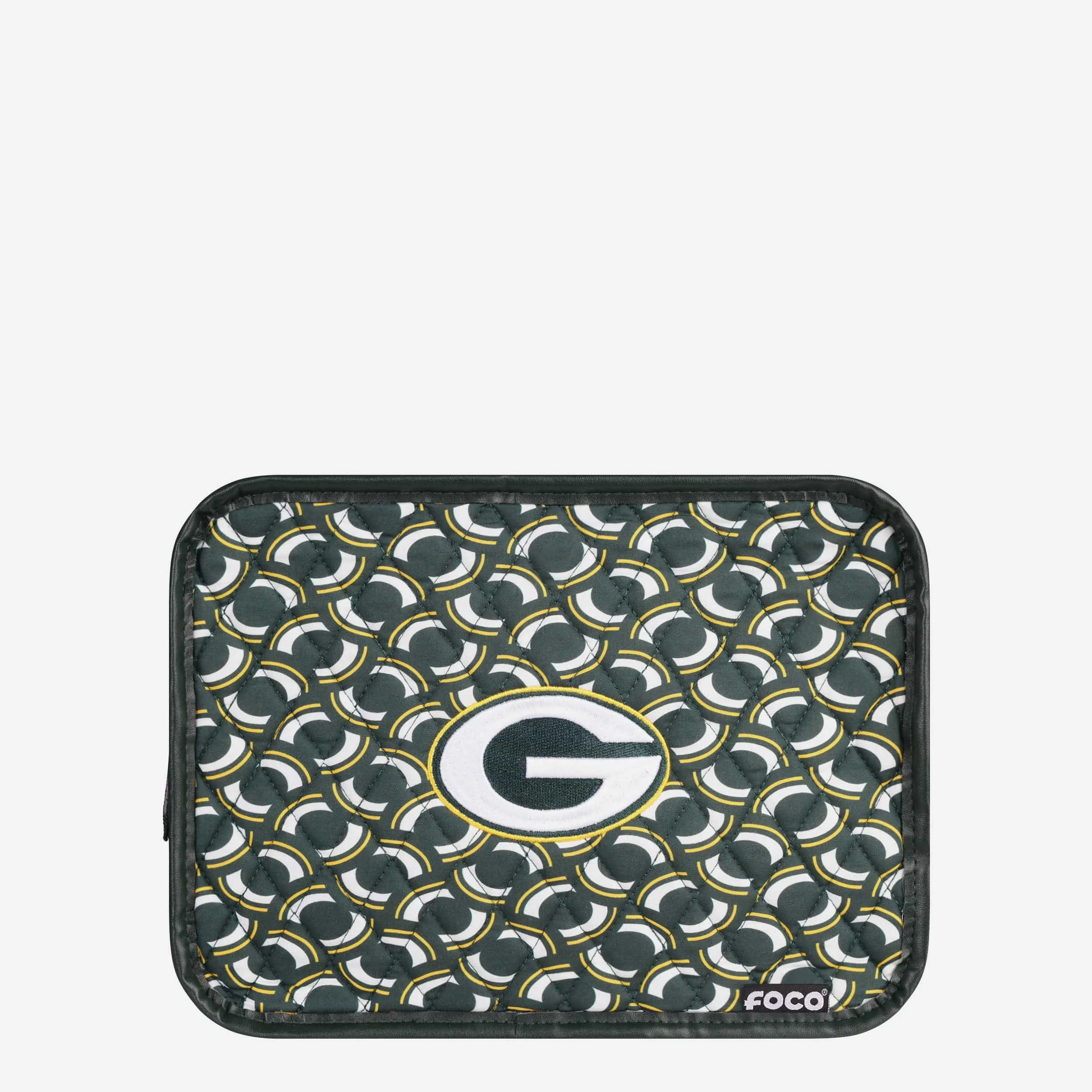 Green Bay Packers Quilted Printed Cosmetic Bag