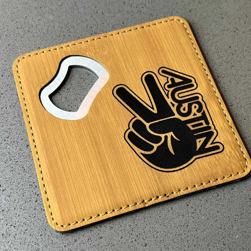 Groovy Austin Bottle Opener/Coaster