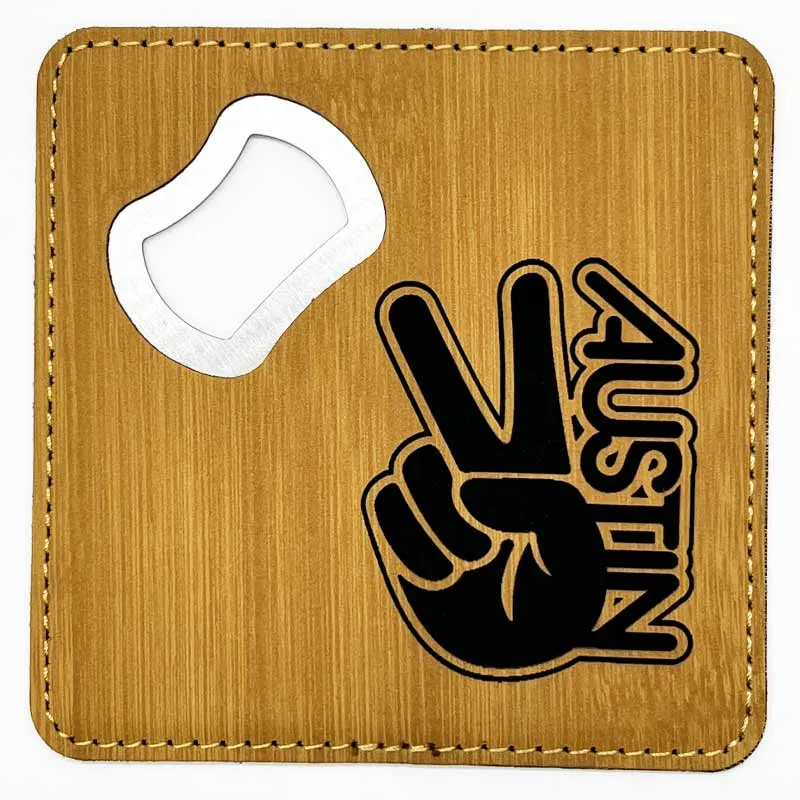 Groovy Austin Bottle Opener/Coaster