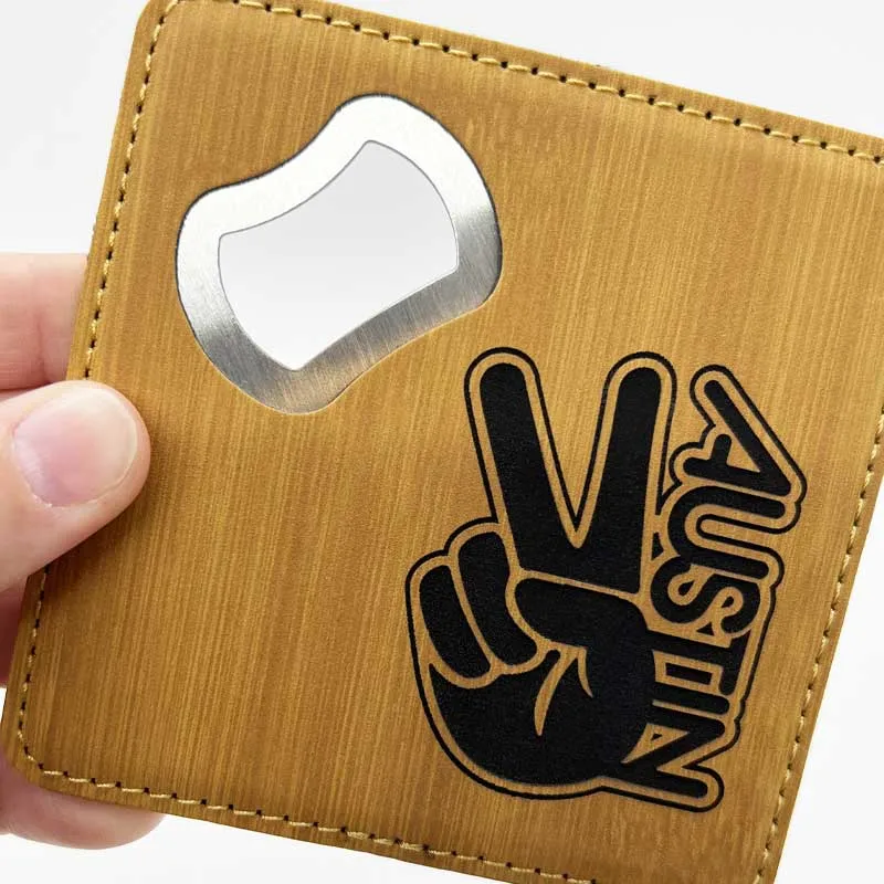 Groovy Austin Bottle Opener/Coaster