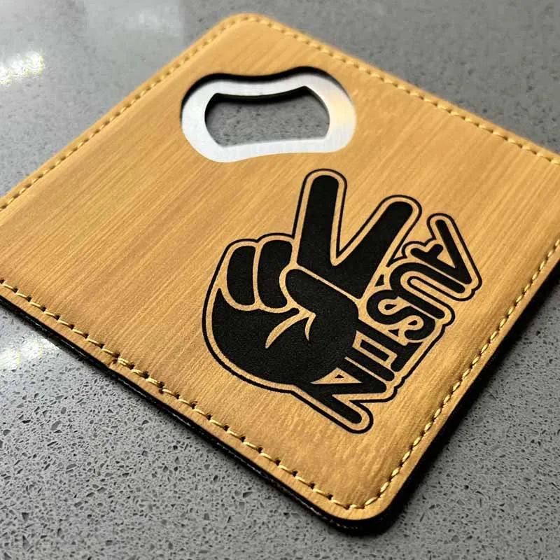 Groovy Austin Bottle Opener/Coaster