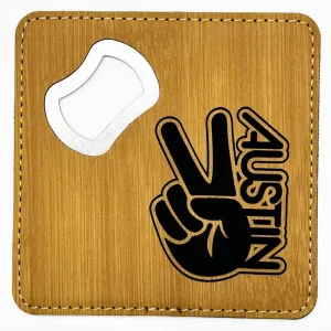 Groovy Austin Bottle Opener/Coaster