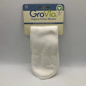 Grovia 2pc Organic Cotton Booster: White-NEW