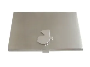 Guatemala Map Shape Business Card Holder