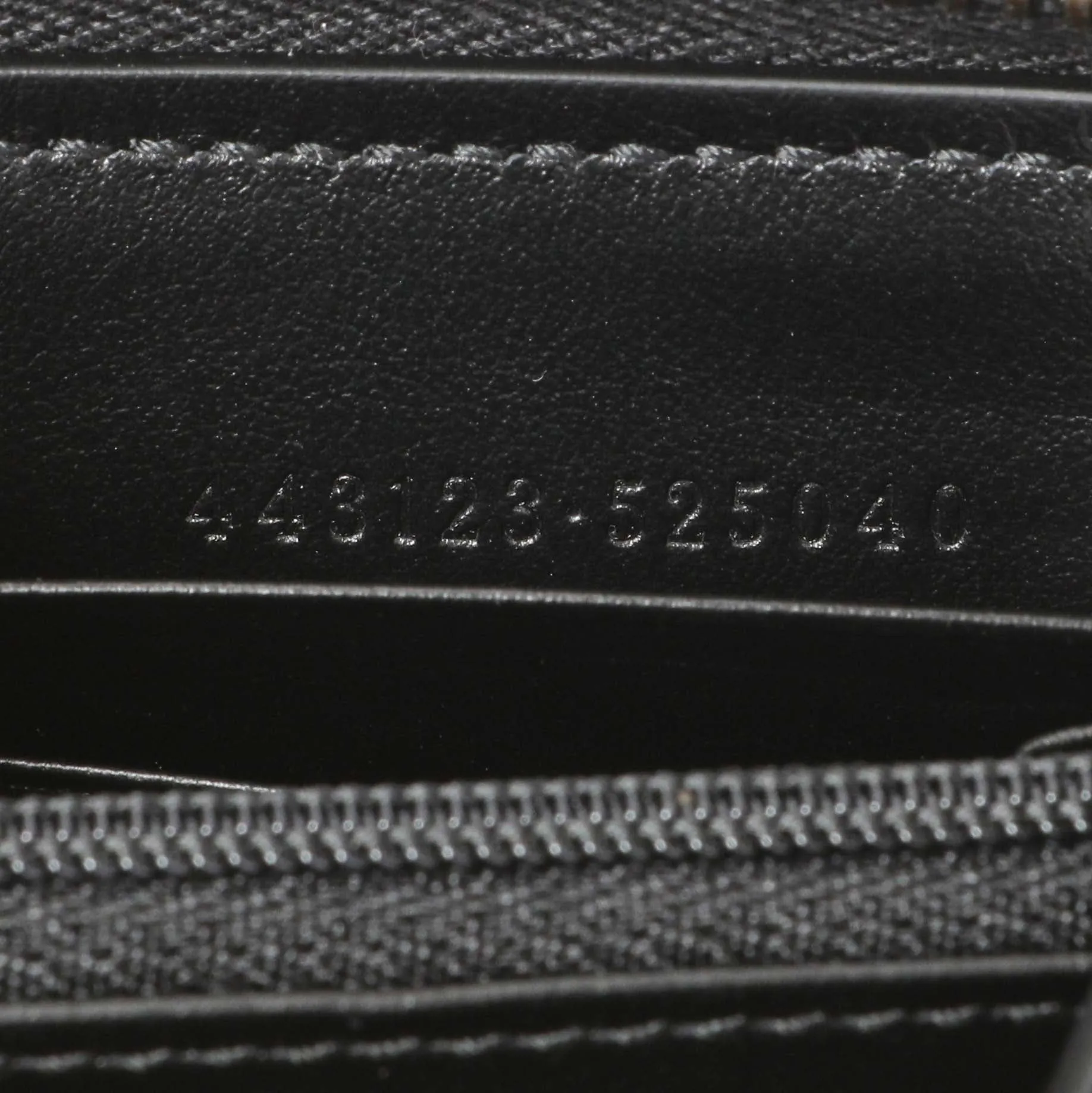 Gucci Black Calfskin Matelasse GG Marmont Zip Around Wallet