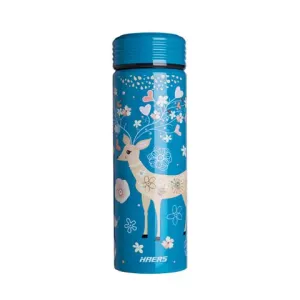 Haers Vacuum Insulated Water Bottle With Deer Design