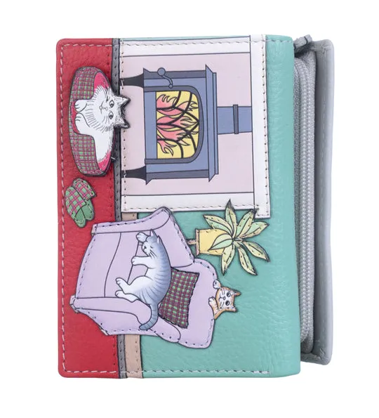 Hamishs House Tri Fold Purse - Mala Leather