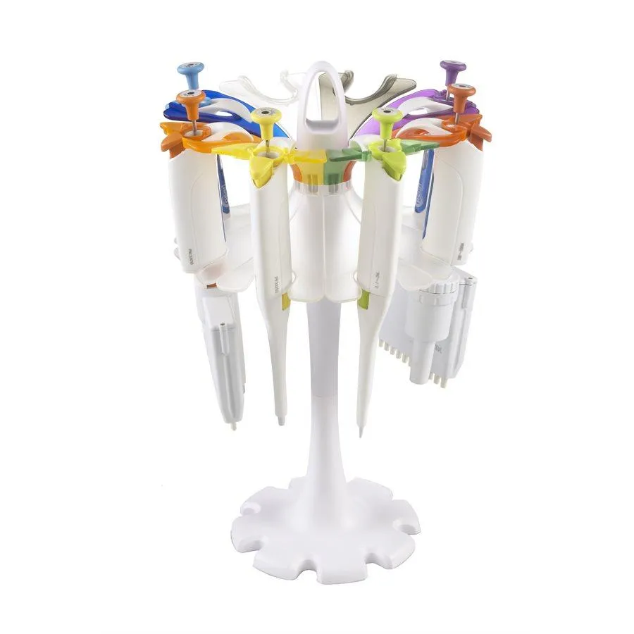 Heathrow Scientific 120480 Universal Carousel Pipette Stand, Blue/Green