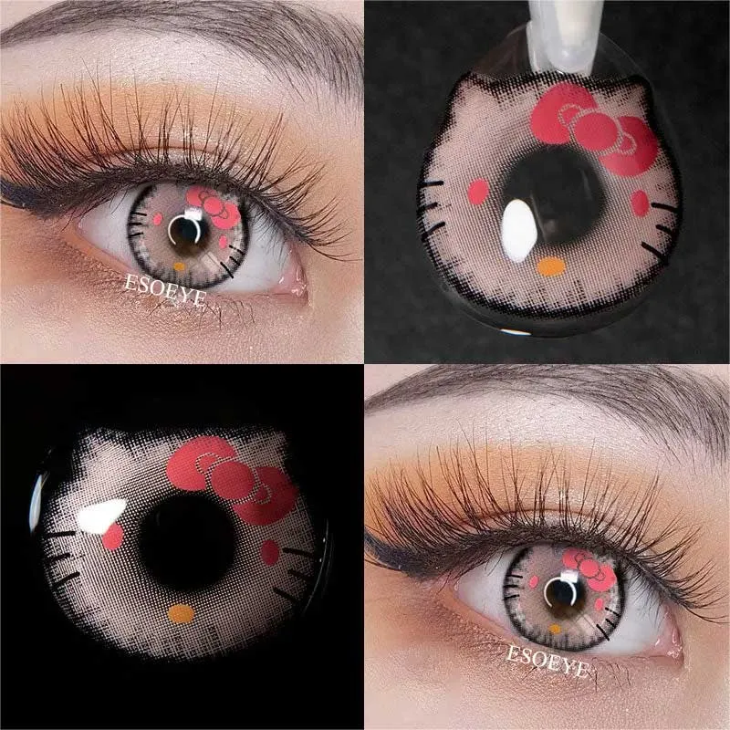 Hello Kitty Pink Cosplay Contact Lenses Yearly