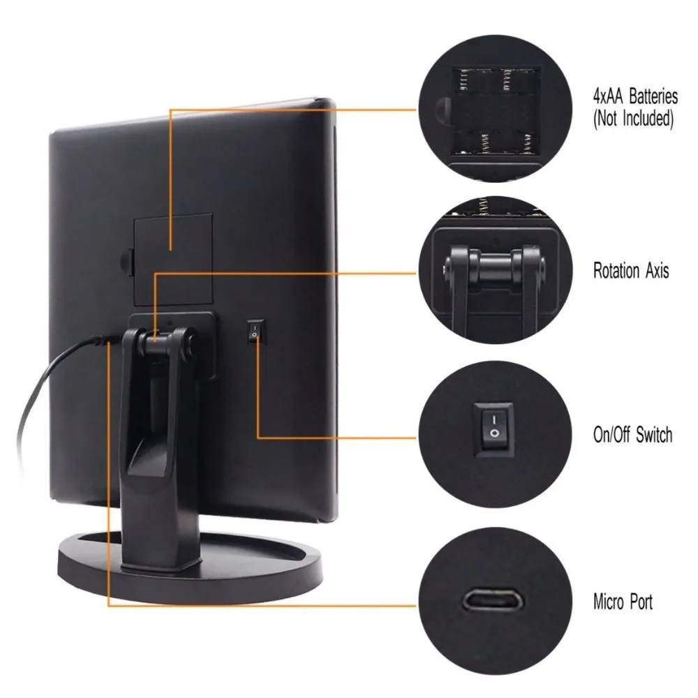 Homlly Makeup TRIFOLD Mirror LED Lights 1X 2X 3X Magnification