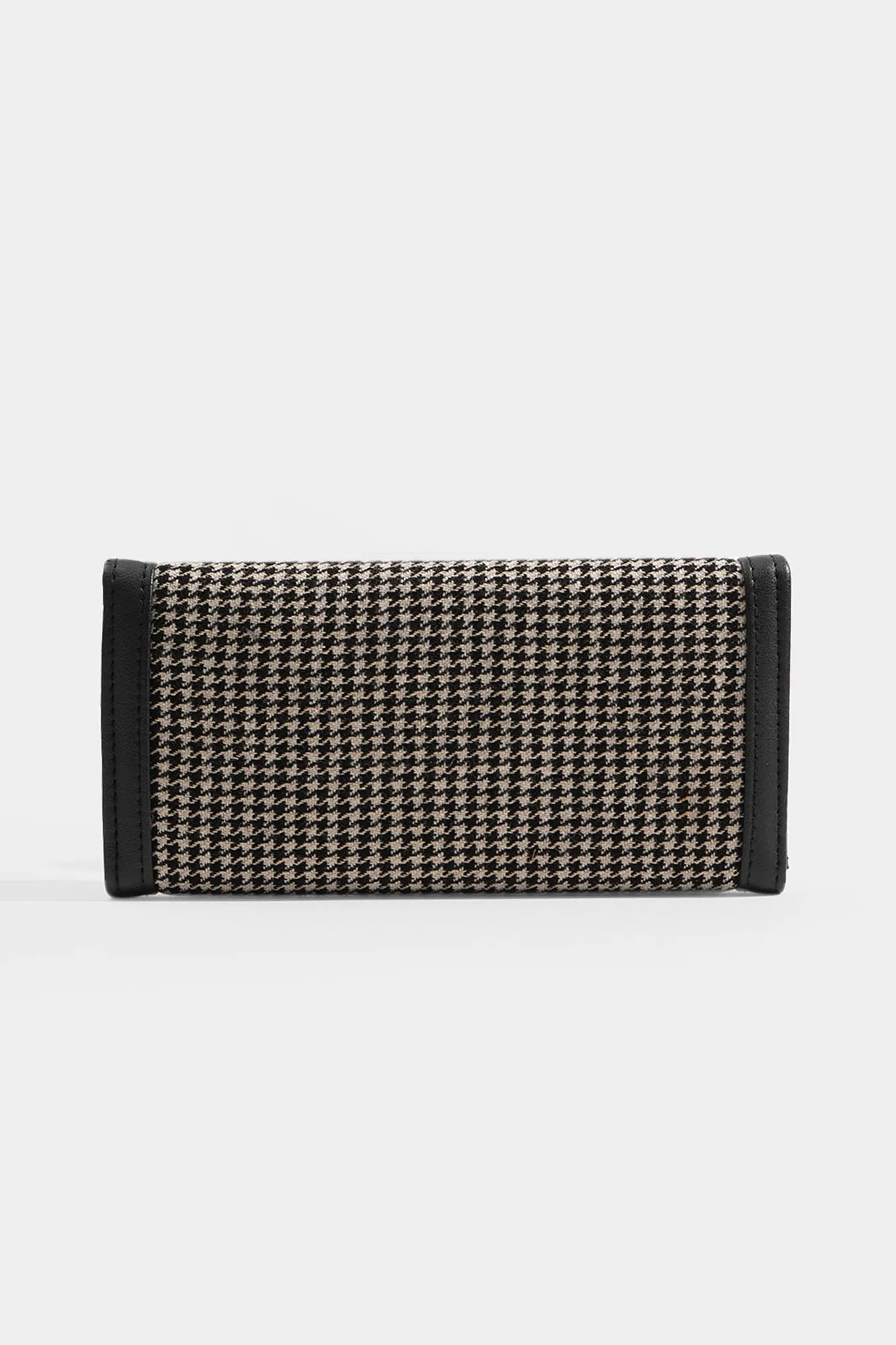 Houndstooth Long Wallet