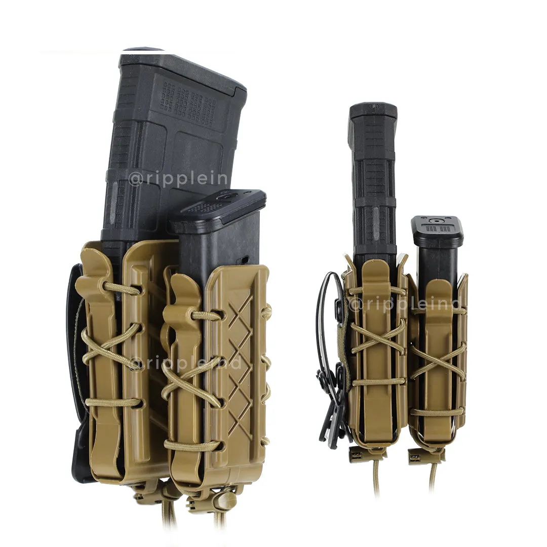 HSGI - Coyote Brown - Polymer Double Decker Taco Mag Pouch - CLEARANCE