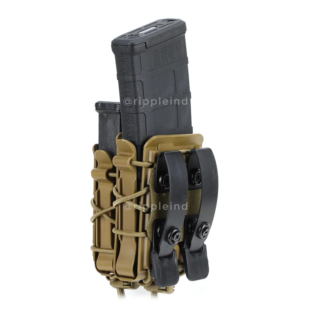 HSGI - Coyote Brown - Polymer Double Decker Taco Mag Pouch - CLEARANCE