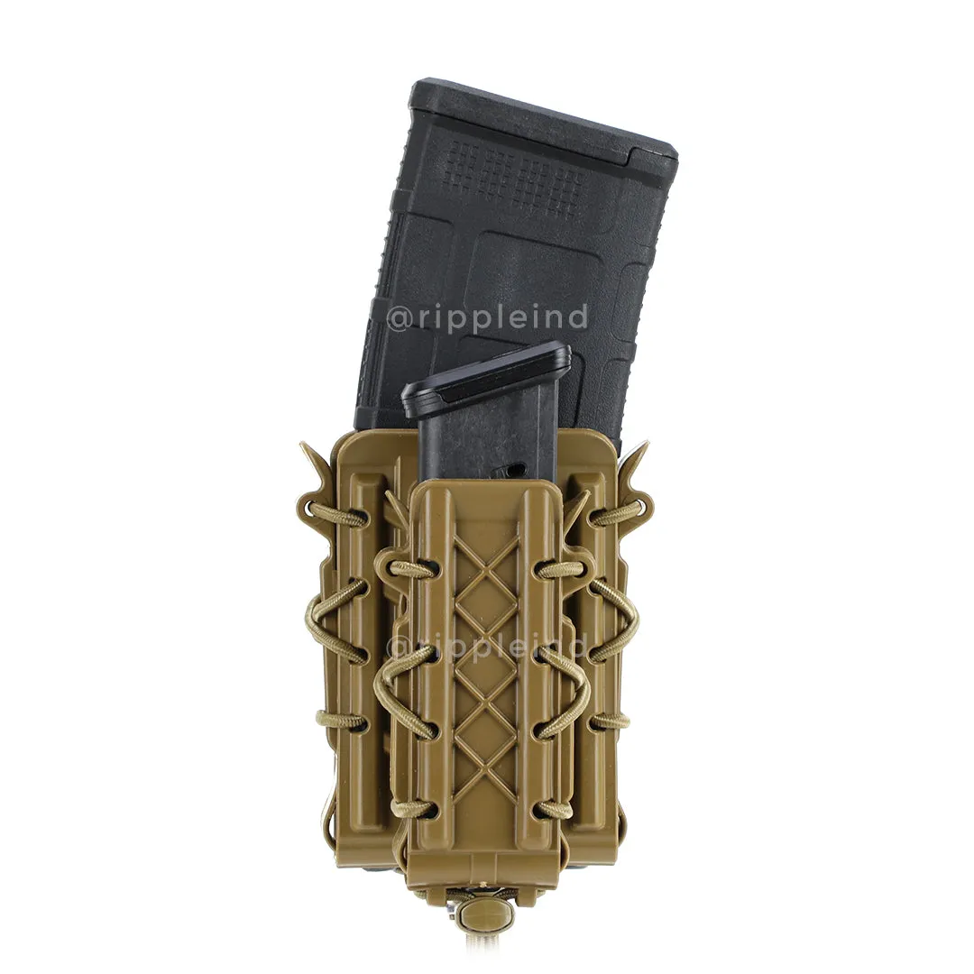 HSGI - Coyote Brown - Polymer Double Decker Taco Mag Pouch - CLEARANCE