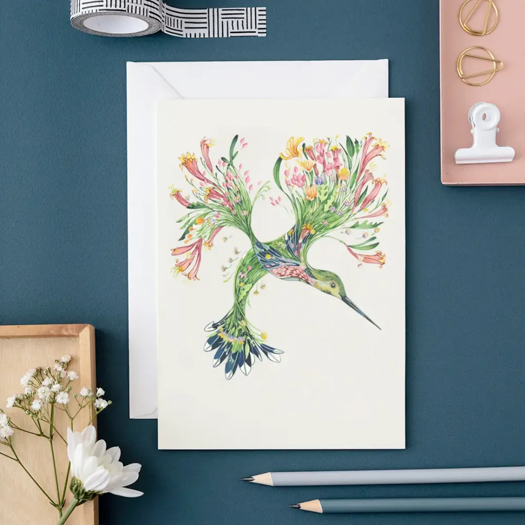 Hummingbird Note Card