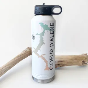 In Stock - Ombré Coeur D’Alene 40oz Double Wall Insulated Idaho Waterbottle