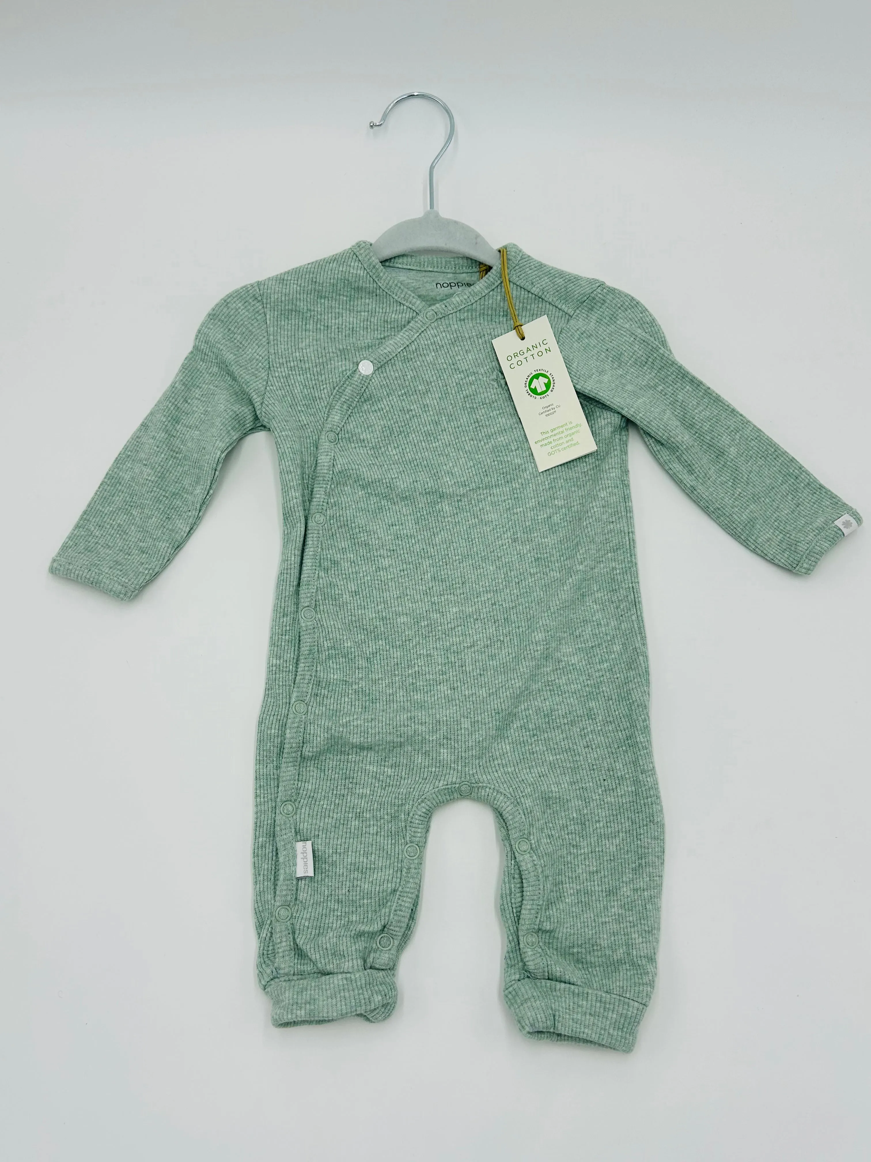 Infant's Playsuit - Grey Mint