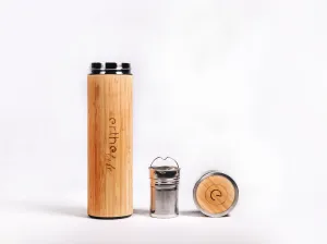 Insulated Bamboo Water Bottle with Tea Infuser