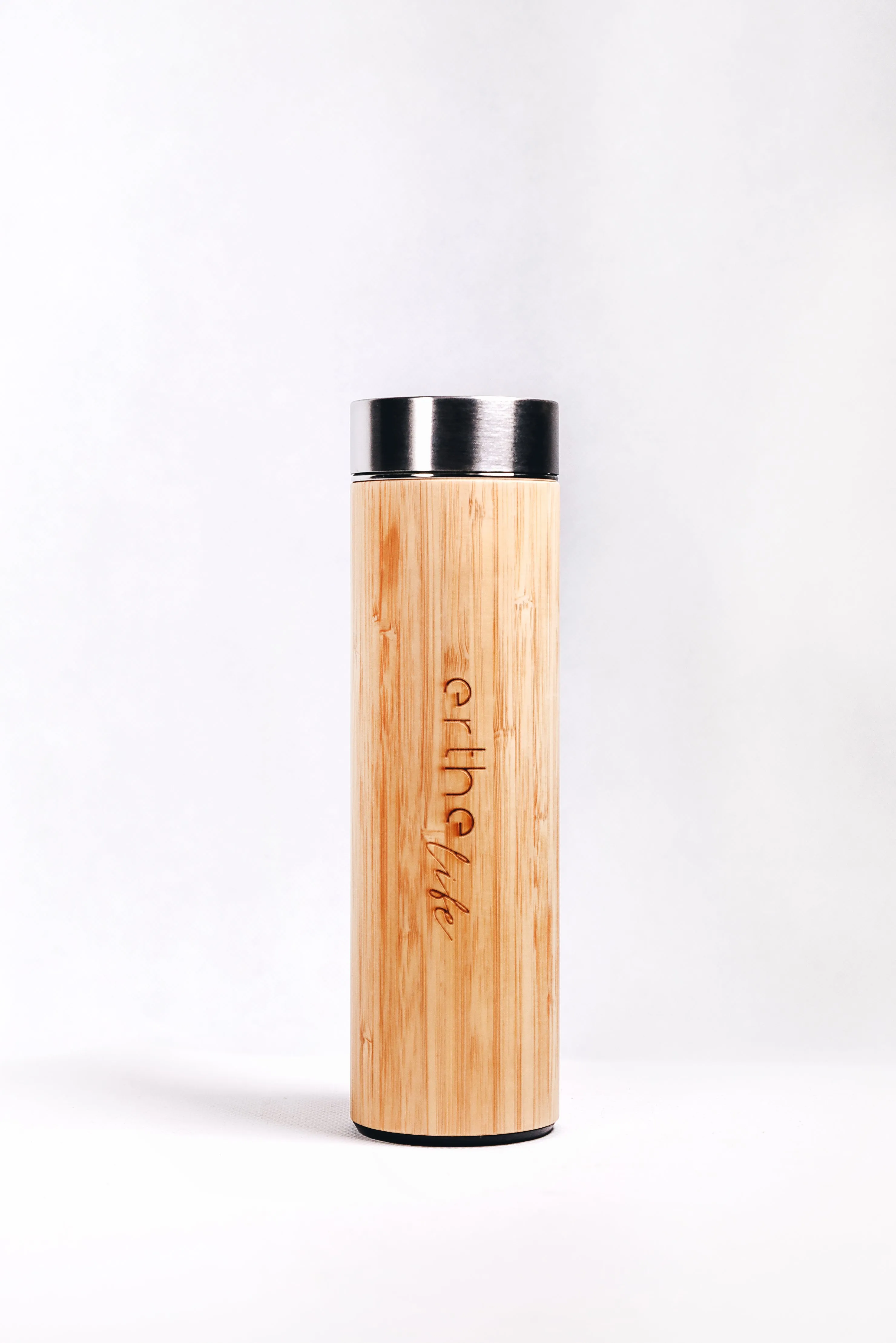 Insulated Bamboo Water Bottle with Tea Infuser