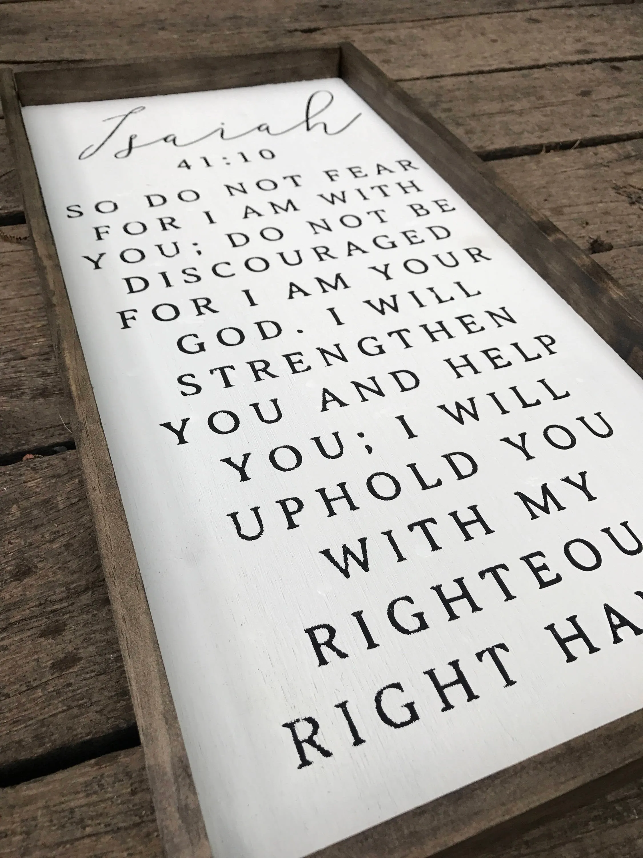 Isaiah 41:10 Sign
