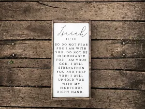 Isaiah 41:10 Sign
