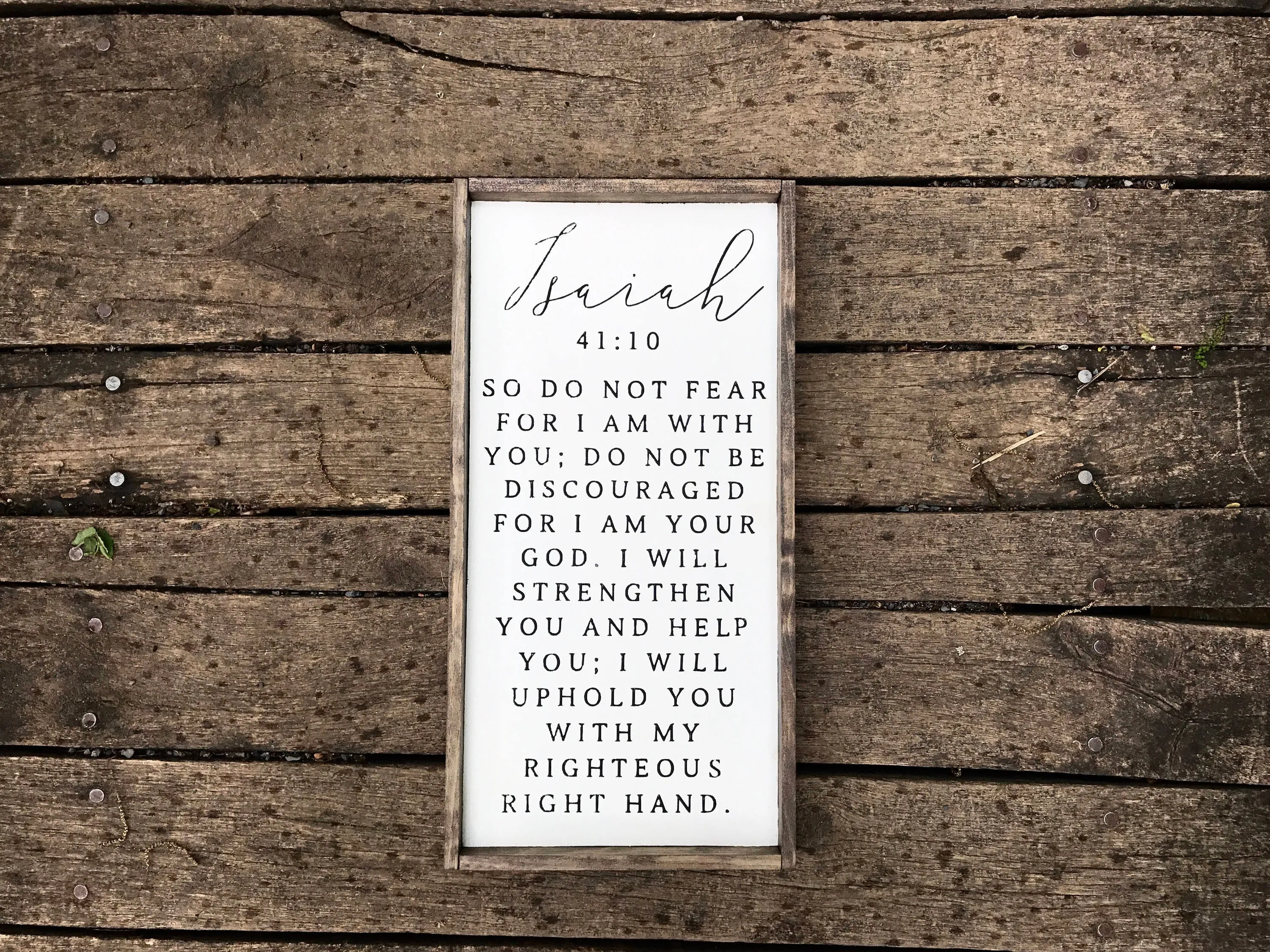 Isaiah 41:10 Sign