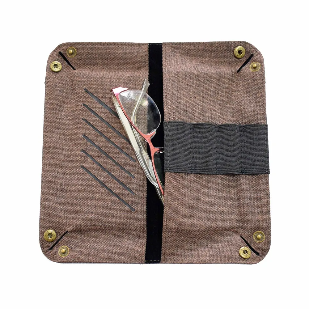 Jacinto and Lirio Guhit Vegan Leather Foldable Travel Valet