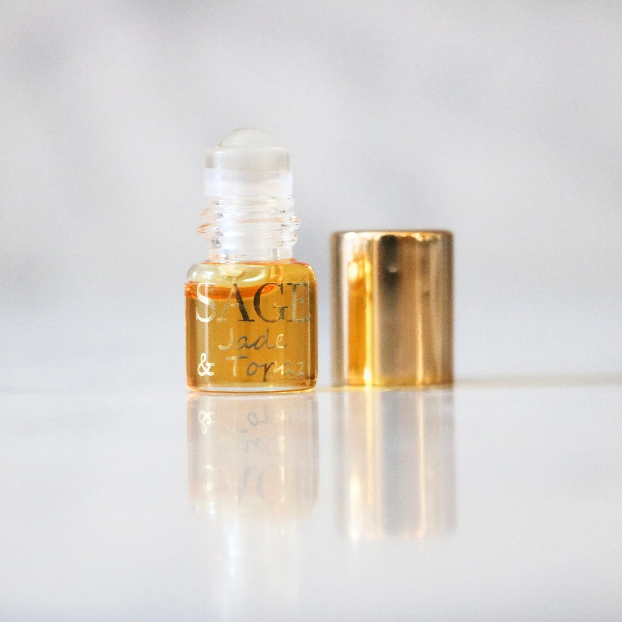 Jade & Topaz Blend Perfume Oil Concentrate Mini Rollie by Sage