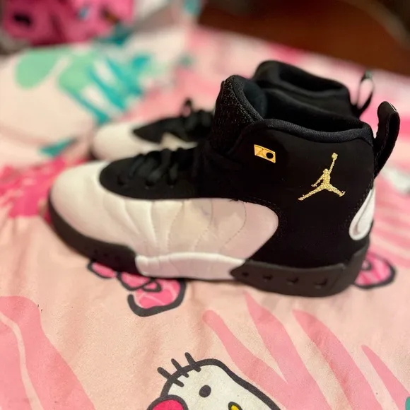 Jordan Jumpman Pro &quot;Black/Metallic Gold/White&quot; Preschool Boys' Shoe