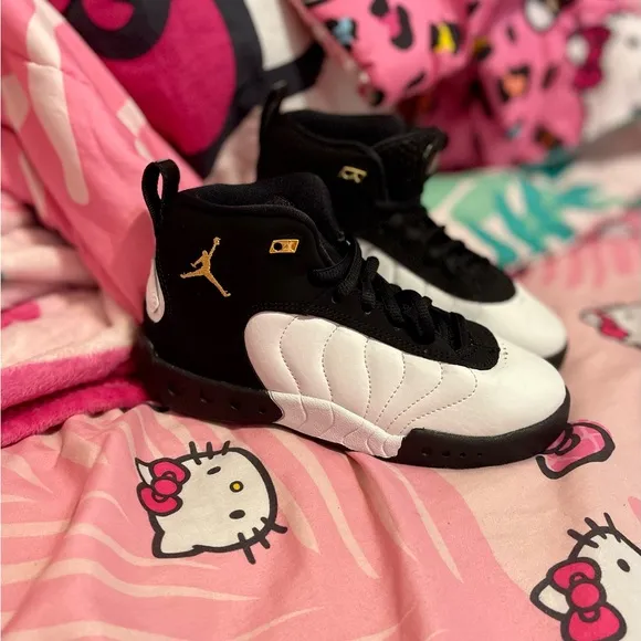 Jordan Jumpman Pro &quot;Black/Metallic Gold/White&quot; Preschool Boys' Shoe