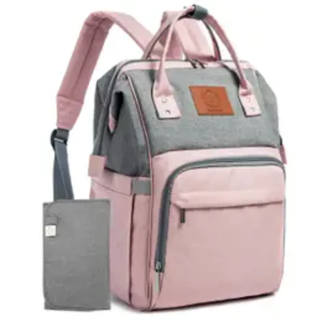 KeaBabies Original Nappy Bag Backpack with Changing Pad