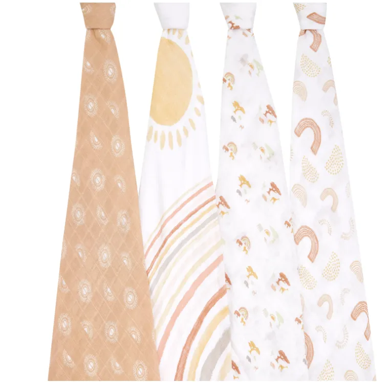 Keep Rising Muslin Swaddles 4-Pack