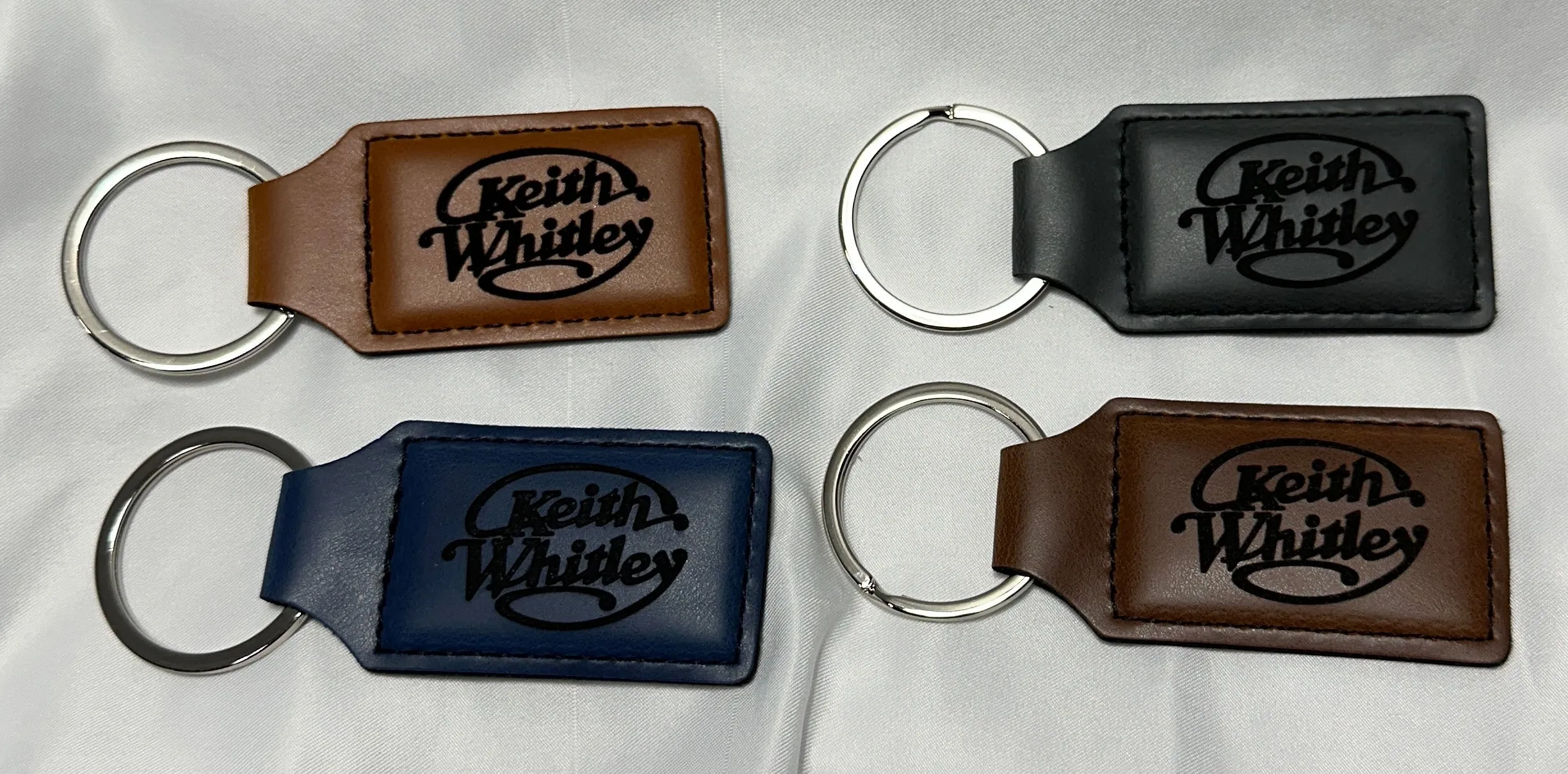 Keith Whitley Leatherette Keychain