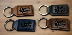 Keith Whitley Leatherette Keychain