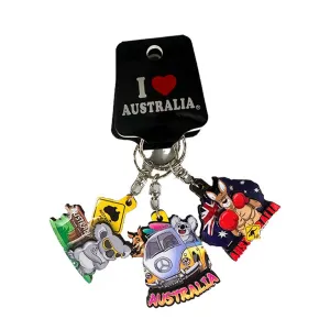 Key Ring MDF 3pcs Bundle Australia