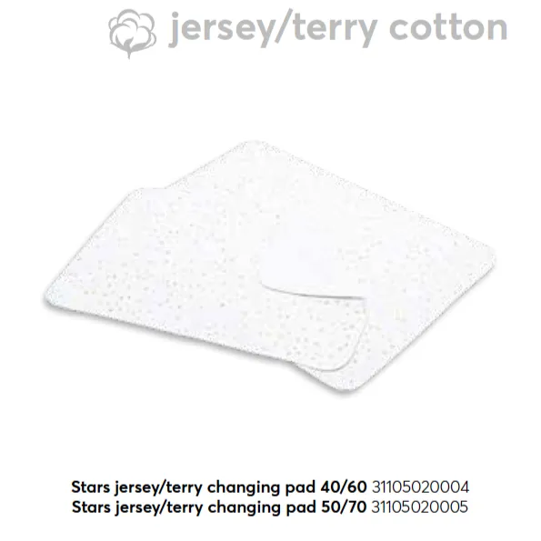 KIK.CHANGING PAD STARS DOUBLE-SIDED 40/60 CM