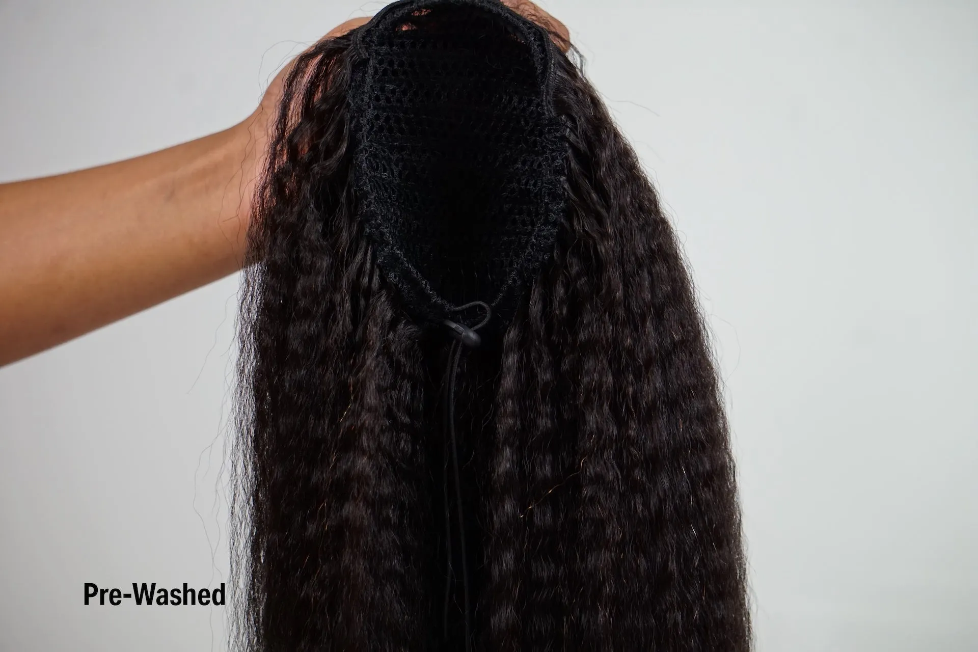 Kinky Straight Drawstring Ponytail