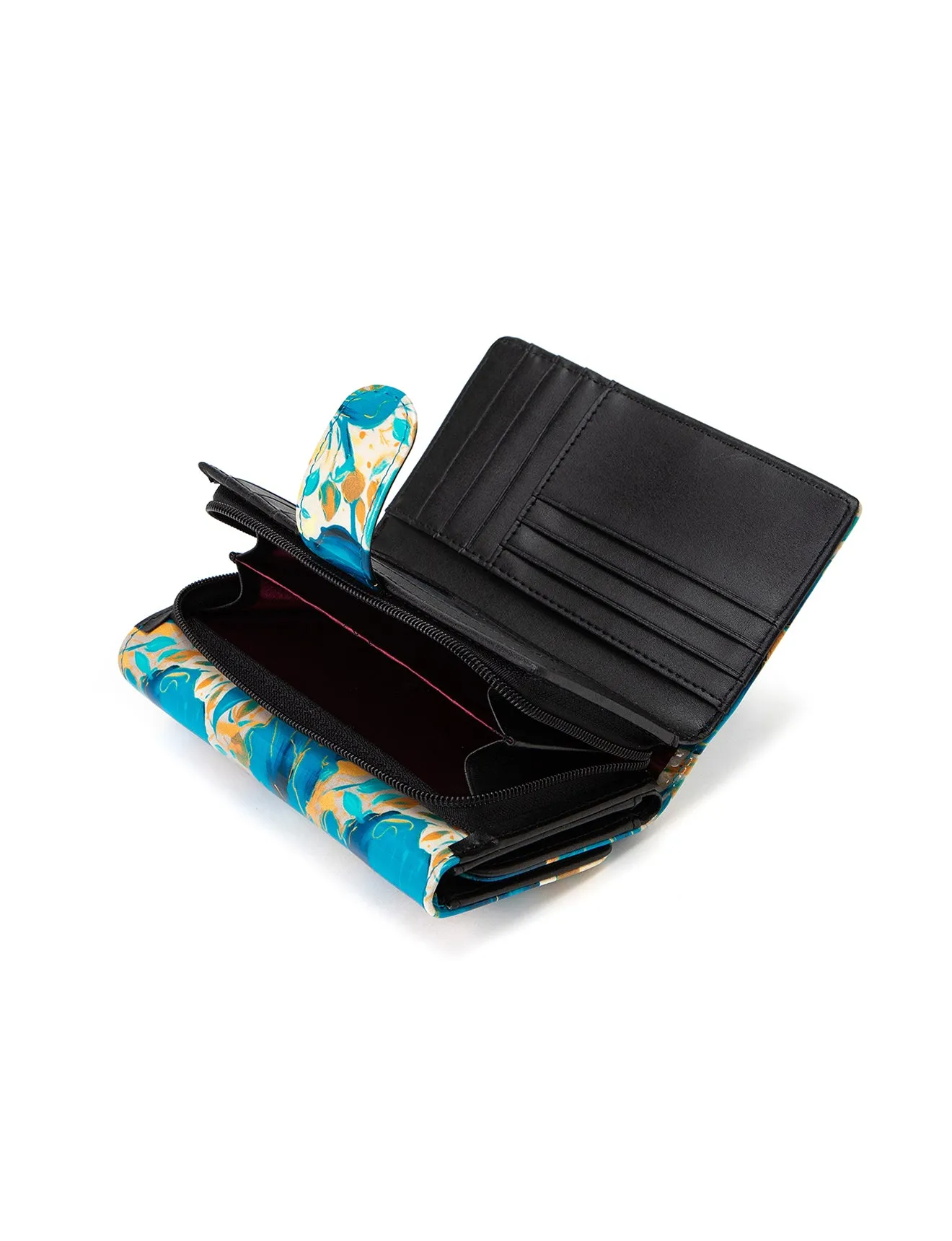 KIRRILY MEDIUM PATENT LEATHER WALLET WITH RFID- WSN9402