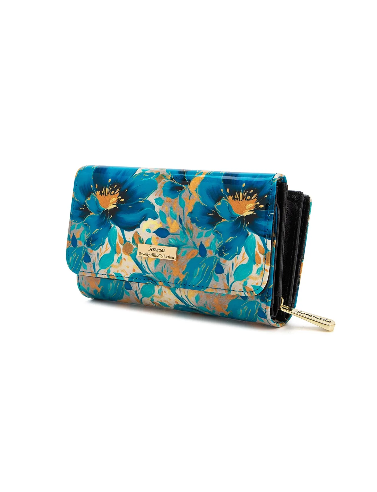 KIRRILY MEDIUM PATENT LEATHER WALLET WITH RFID- WSN9402