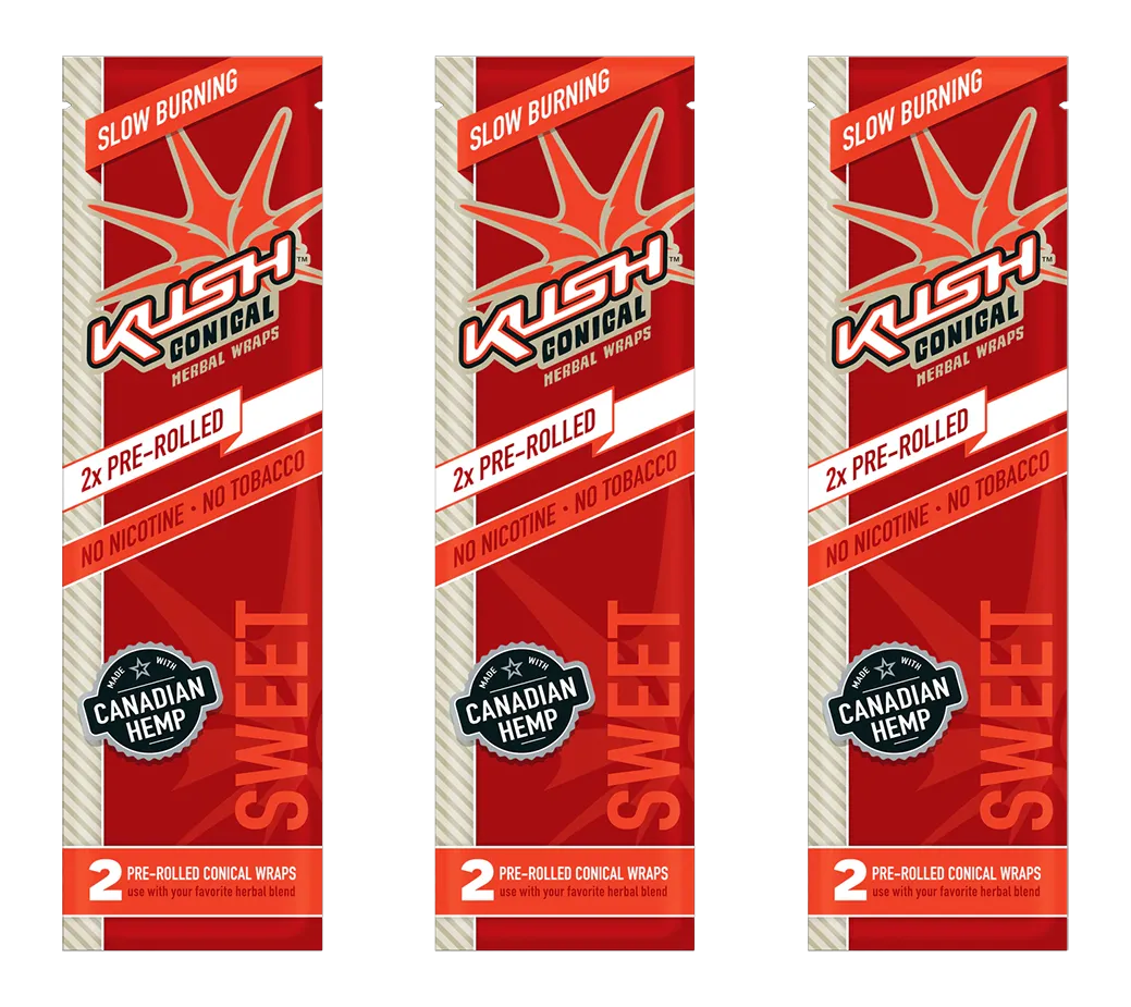 Kush Conical Pre-Rolled Wraps Sweet