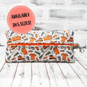 Lacrosse Personalized Quilted Pouch
