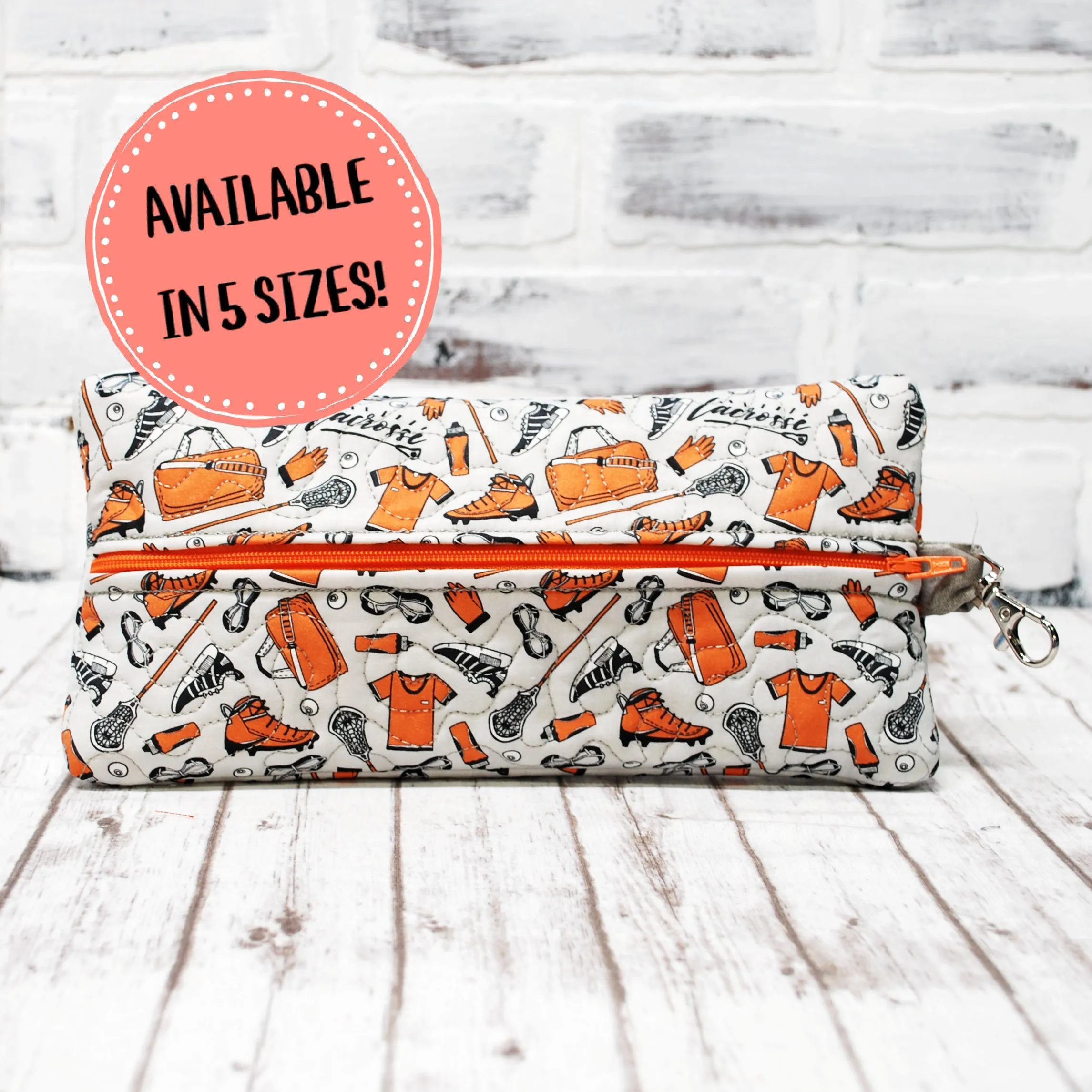 Lacrosse Personalized Quilted Pouch