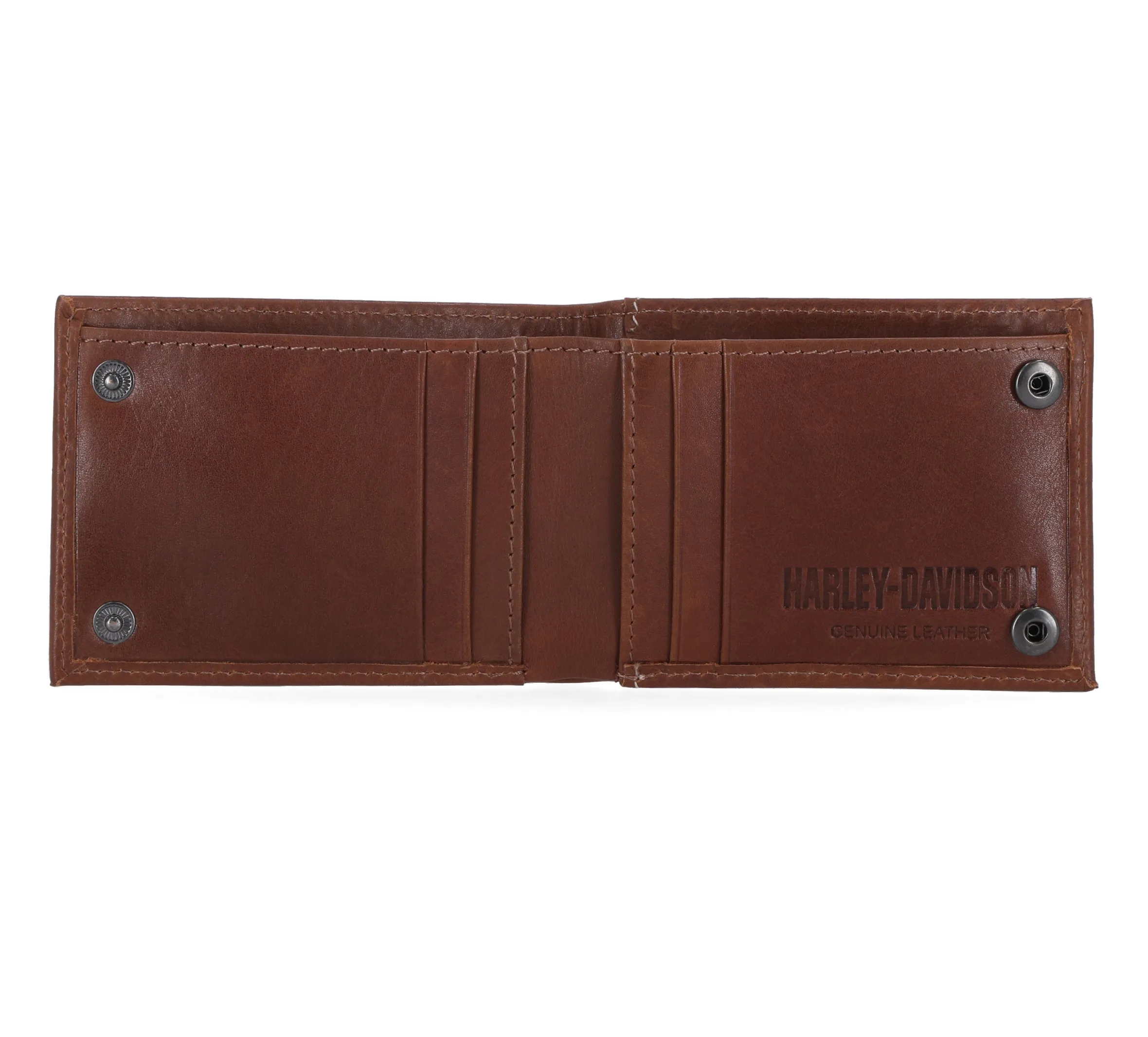 Laser Logo Front Pocket Wallet in Cognac - Cognac