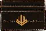 Laserable Leatherette Money Clip